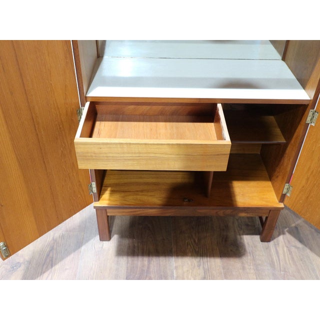 1960s Mid Century Modern Teak Bar Cabinet by Turnidge of London For Sale - Image 14 of 15