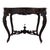 Rococo Oversized Rococo Revival Floral Carved Walnut Marble Turtle Top Table C1890 For Sale - Image 3 of 10