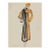 Vintage French Fashion Art Print – Golden Yellow Coat Illustration, 30" X 40" For Sale