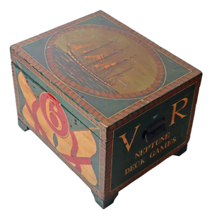 Sailing Ship Neptune V. R. Deck Games Chest, 1890s