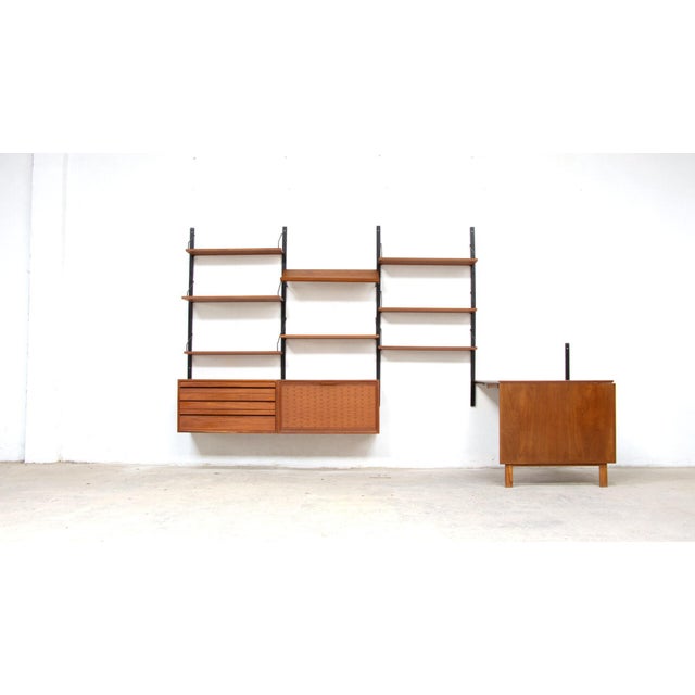 Vintage Royal System Bookcase with Drop-Leaf Table by Poul Cadovius, 1950s For Sale - Image 13 of 13