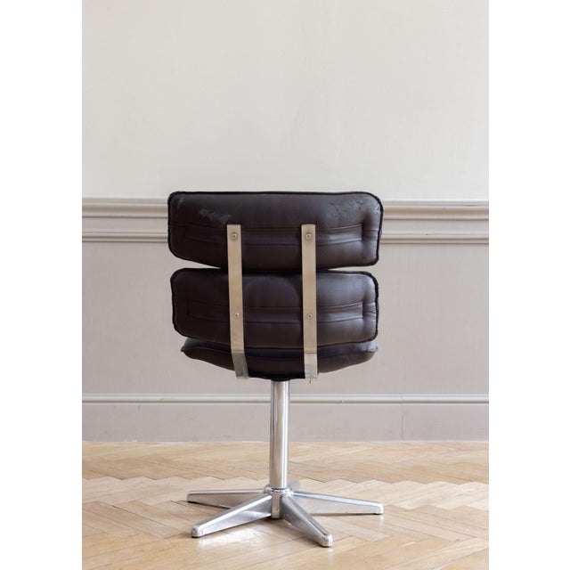 Vintage Chair in Metal Frame For Sale - Image 6 of 8
