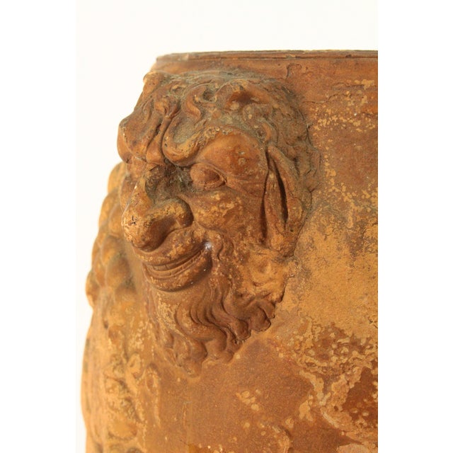 Circa 1798 - 1820 Davenport Terracotta Wine Cooler. W Satyrs, Grapes & Vines For Sale - Image 10 of 18