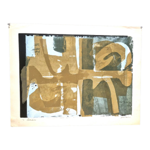 1900s Irving Amen Artwork ~ "Abstraction" 2/6 Original Signed