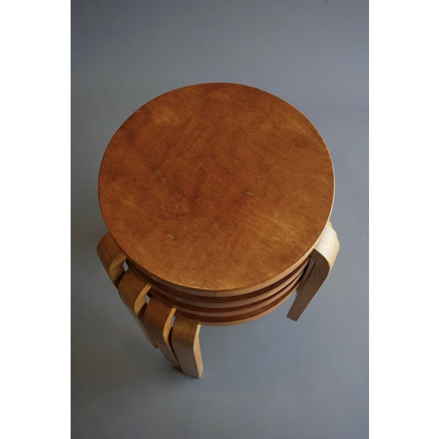 Model 60 Stools by Alvar Aalto for Finnmar, 1930s, Set of 4 For Sale - Image 12 of 18