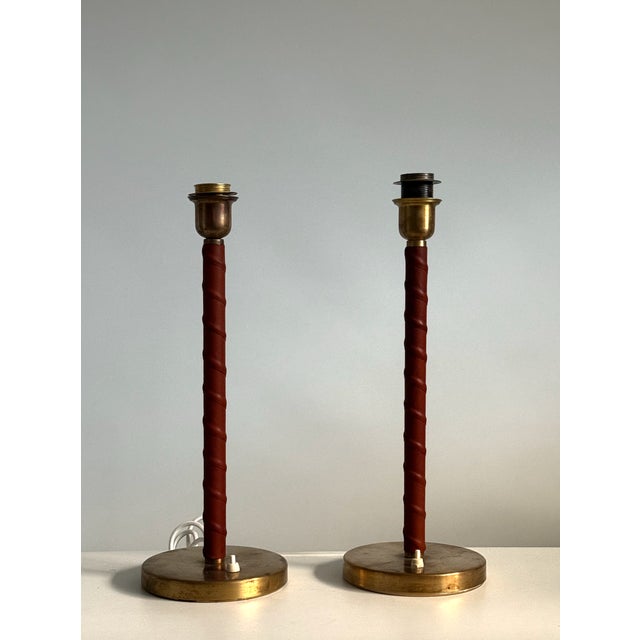 Metal Vintage Table Lamps from Asea, Sweden, 1950s, Set of 2 For Sale - Image 7 of 11