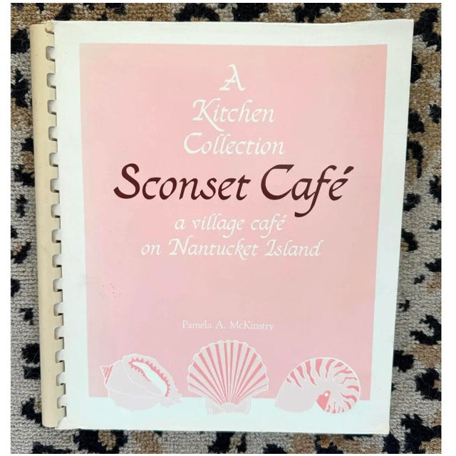 Rare to find cookbook by Pamela A. McKinstry from the ‘Sconset cafe on Nantucket Island. Sconset Cafe- a Kitchen...