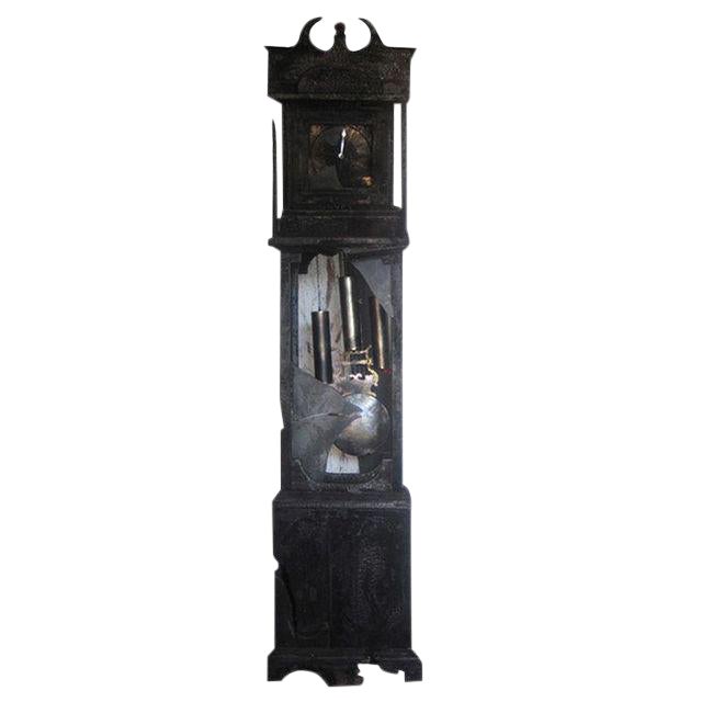 Burnt Grandfather Tower Clock Chairish
