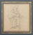 Henri-Pierre Danloux (French, 1753-1809), Woman Holding a Basket, Graphite on Paper, 18th century, Galerie Heim label to...