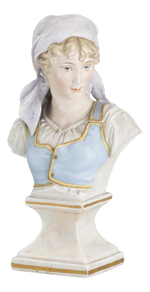 19th Century Porcelain Female Bust