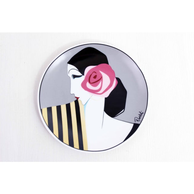 1960s Art Deco Plate by Roberto Tortoli, 1960s For Sale - Image 5 of 11