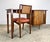Wood Mid Century Modern Walnut Tambour Door Writing Desk & Chair Trapezoidal Top For Sale - Image 7 of 12