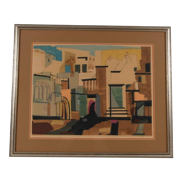 Framed Silkscreen Lithography Print of Riva Helfond's "Nauphia" For Sale