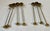 1960s Mid-Century Scandinavian Brass Christmas Tree Candleholders, 1960s, Set of 7 For Sale - Image 5 of 8