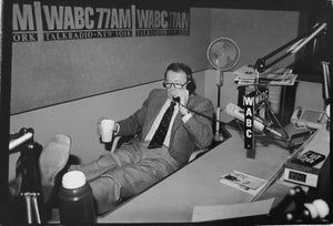 Fred McDarrah, Vintage Signed Silver Gelatin Photograph Bob Grant Radio Personality Photo, 1994