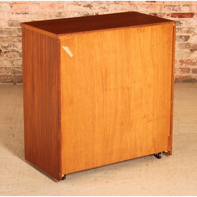 Mid-Century Teak Chest of 4 Drawers on Casters from Austinsuite, 1960s For Sale - Image 9 of 11