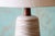 Mid-Century Modern 1960s Gordon and Jane Martz M85 Lamp for Marshall Studios Matte White Tan Incised Decoration For Sale - Image 3 of 14
