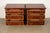 1980s Baker Furniture Georgian Banded Mahogany Bedside Chests, Pair For Sale - Image 5 of 17