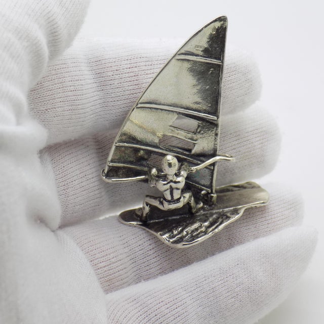 A vintage Italian silver miniature from the 1980s and 1990s, hallmarked 800 with the Italian Silversmith Code. This...
