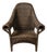 Arts & Crafts Rattan and Wicker Pair of Armchairs For Sale