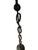 Late 20th Century Rustic Hand-Forged Iron Floor Lamp W/ Offset Ring Design For Sale - Image 5 of 6