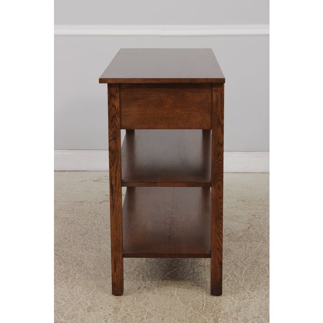 Stickley Mission Oak 2 Drawer Server Console For Sale - Image 13 of 17