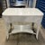 Antique Victorian Painted White Wicker Library Table For Sale In Providence - Image 6 of 8