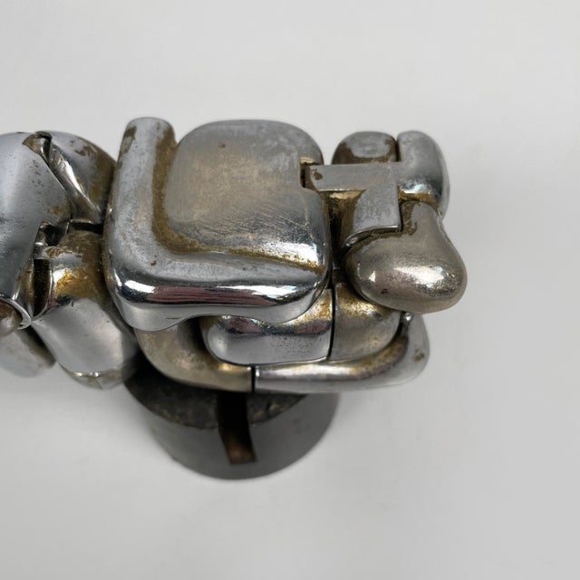 Spanish Nickel-Plated Metal Mini Maria Sculpture by Miguel Berrocal, 1968-69 For Sale - Image 9 of 14
