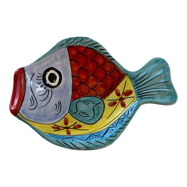 Vintage Fish Bowl Ted Desuir for Vietri For Sale