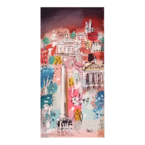 Place de la Concorde, Charles Cobelle Acrylic on Canvas Painting