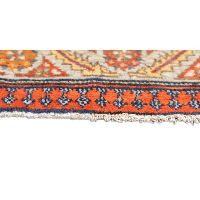 Blue Antique Malayer Rug 3'6'' x 4'8'' For Sale - Image 8 of 12