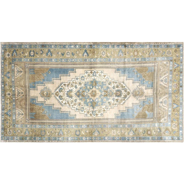 Textile 1960s Turkish Oushak Rug For Sale - Image 7 of 7