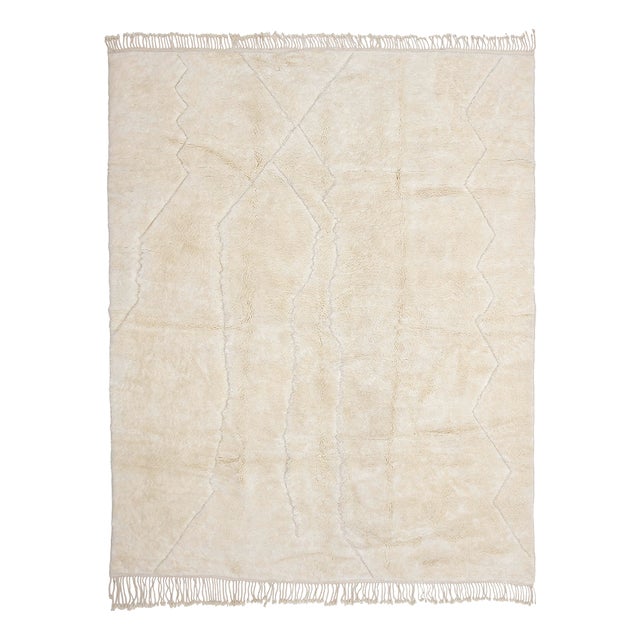 Large Hand-Knotted Wool Premium Rug by Azele Studio For Sale