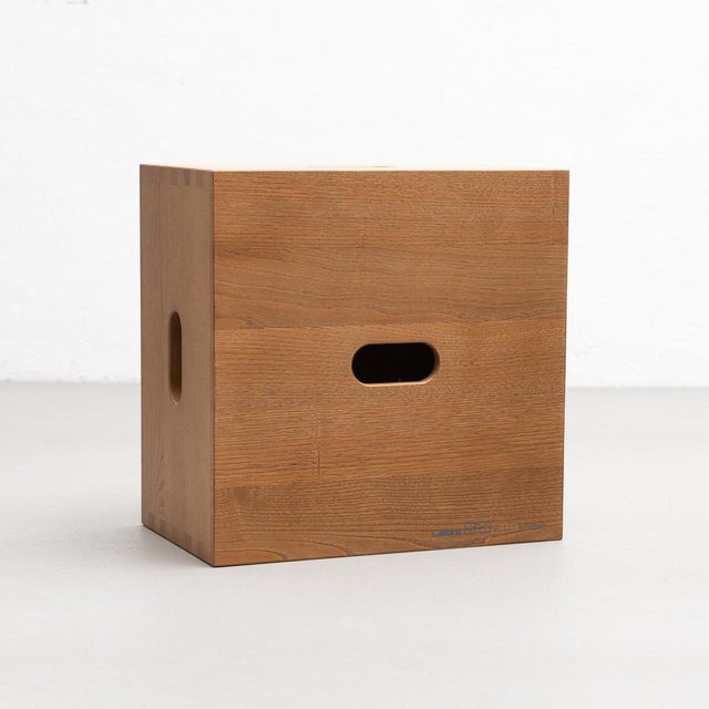LC14 Cabanon Wood Stool by Le Corbusier for Cassina For Sale - Image 3 of 16