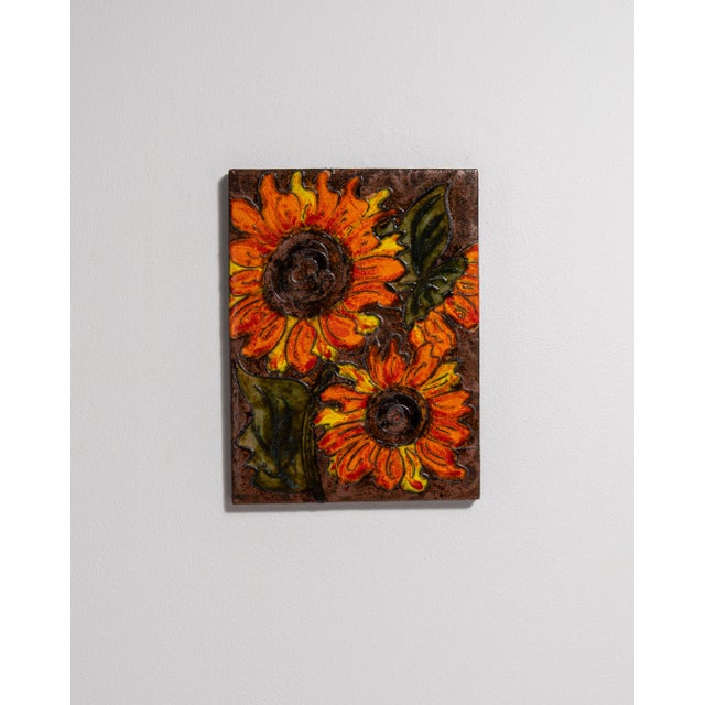 1970s Germany Burnt Orange Ceramic Decorative Object For Sale In Greensboro - Image 6 of 15