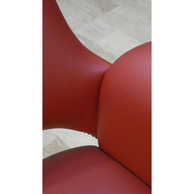 Black Vintage Vinyl Swivel Chairs, 1960s, Set of 2 For Sale - Image 8 of 15