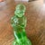 Czech Green Glass Figure of Lady Flower Frog For Sale In Sacramento - Image 6 of 11