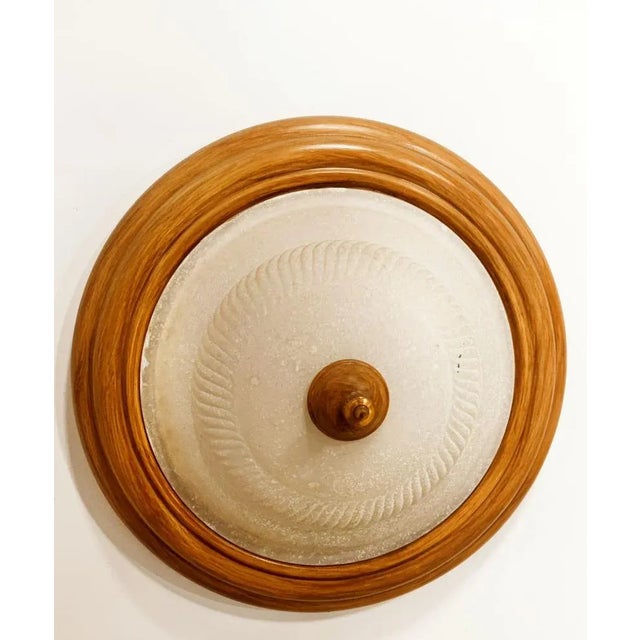 Mid-Century Modern Vintage Wall Lights in Ceramic with Glass For Sale - Image 3 of 7