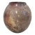 Vintage R/C Canupp North Carolina Studio Pottery Hand-Thrown Saggar Fired Globe Vase For Sale