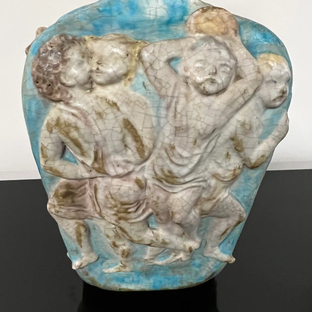 Figural Neoclassical Table Lamp by Marcello Fantoni Featuring Angels For Sale - Image 10 of 10