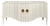 New Antique White Buffett-Console For Sale