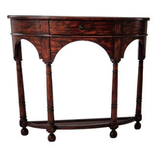 Theodore Alexander Mahogany Console Table For Sale