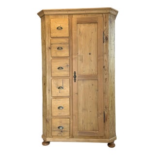 Biedermeier Famhouse Bread Cupboard For Sale