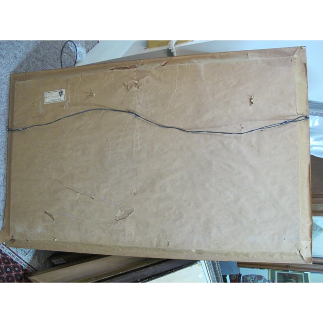 Paint Kim Brooks Signed Watercolor & Gouache Framed Cheetah Mom & Babies Painting For Sale - Image 7 of 8