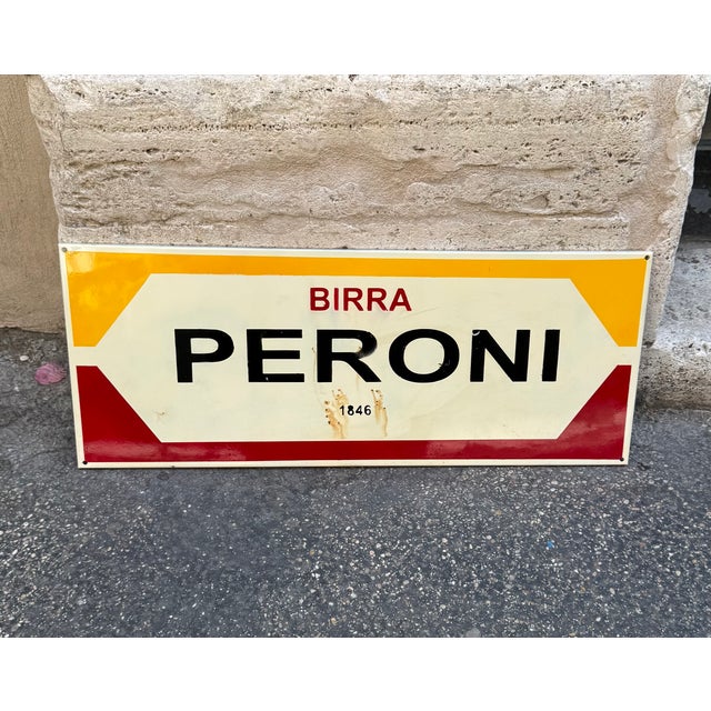 Vintage Peroni Beer Sign, 1960s For Sale - Image 4 of 9