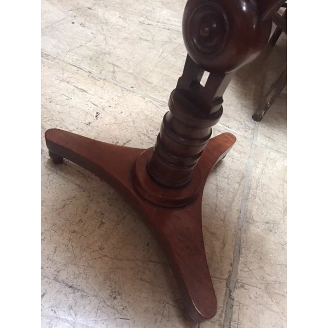 Wood 1900's Traditional Octagonal Top Mirrored Tables - a Pair For Sale - Image 7 of 8