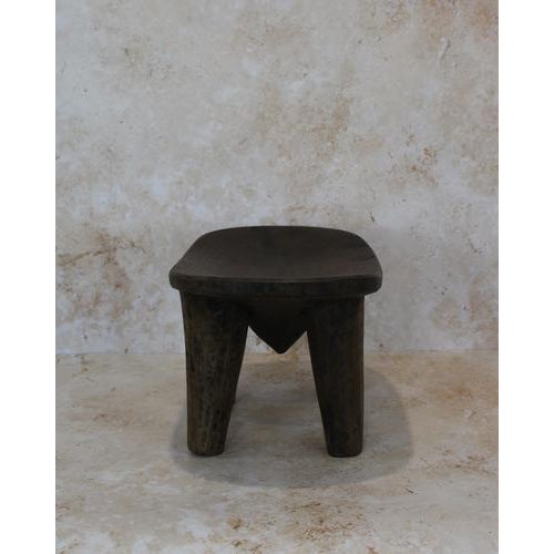 Rustic Small Senufo Stool in Wood For Sale - Image 3 of 6