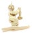 Skier Animated Figure 14k Yellow Gold Charm Pendant For Sale
