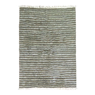 Early 21st Century Mohair Angora Turkish Rug - 4'6" x 6'4" For Sale