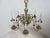 Vintage Brass Quality Williamsburg Federal Hanging Chandelier For Sale - Image 9 of 11